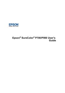 Epson SureColor P700 manual. Camera Instructions.